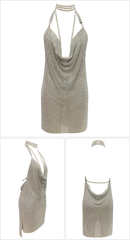 Kendall Rhinestone Mini Dress