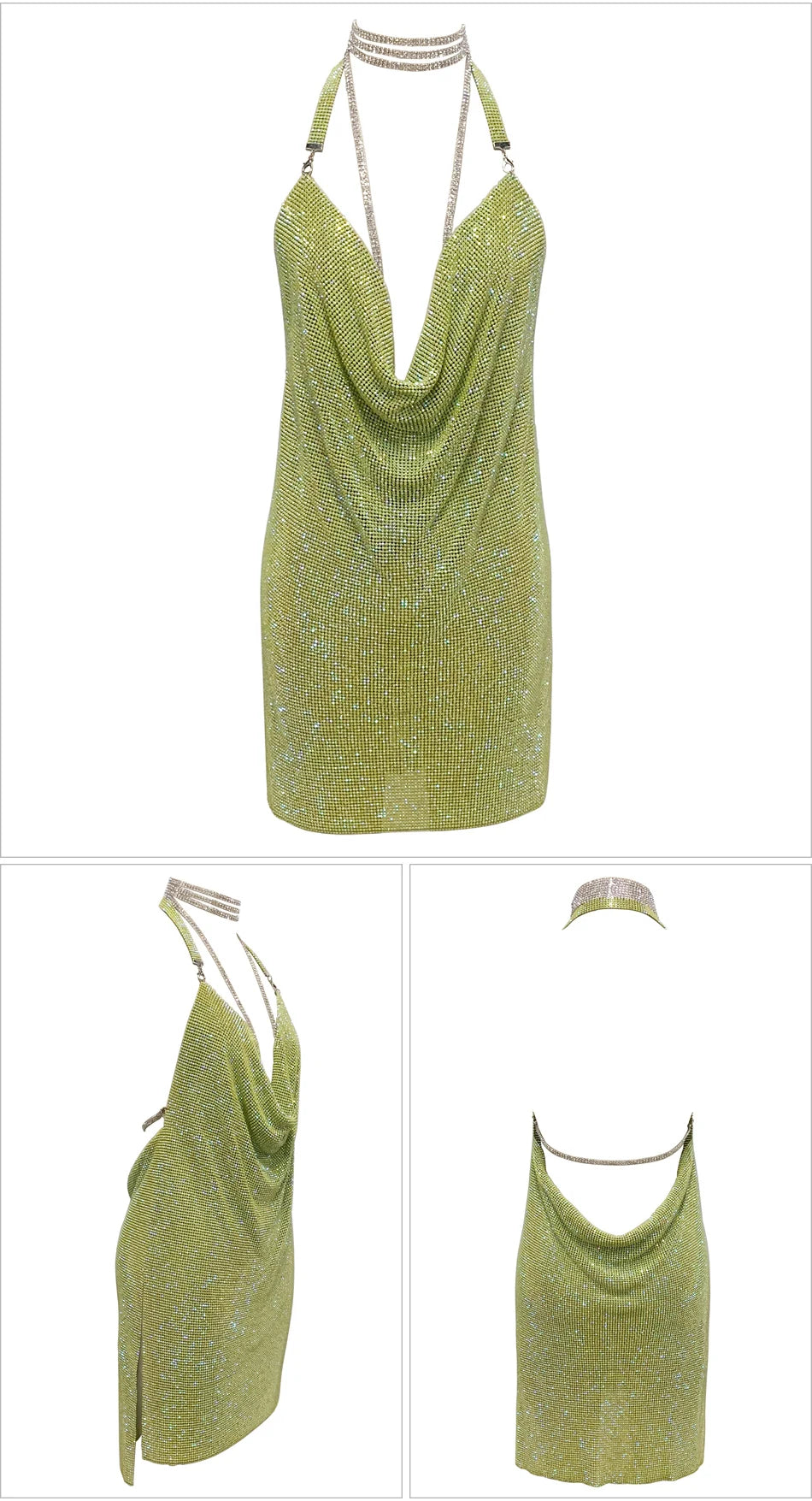 Kendall Rhinestone Mini Dress