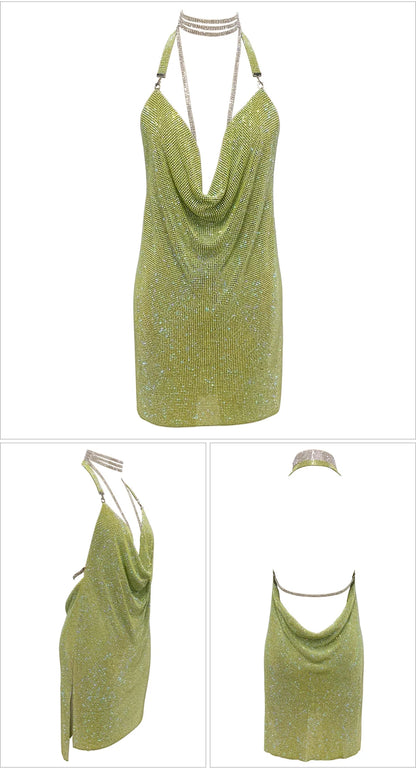 Kendall Rhinestone Mini Dress