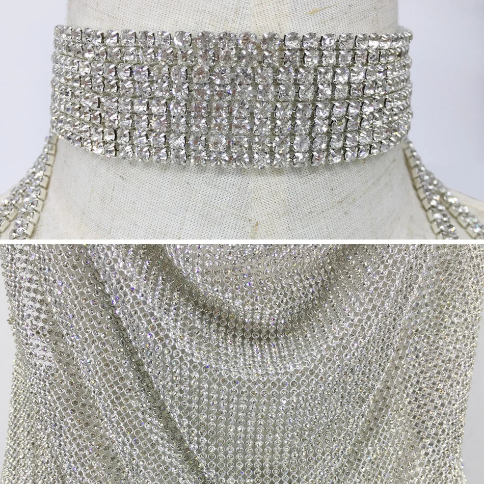 Kendall Rhinestone Mini Dress