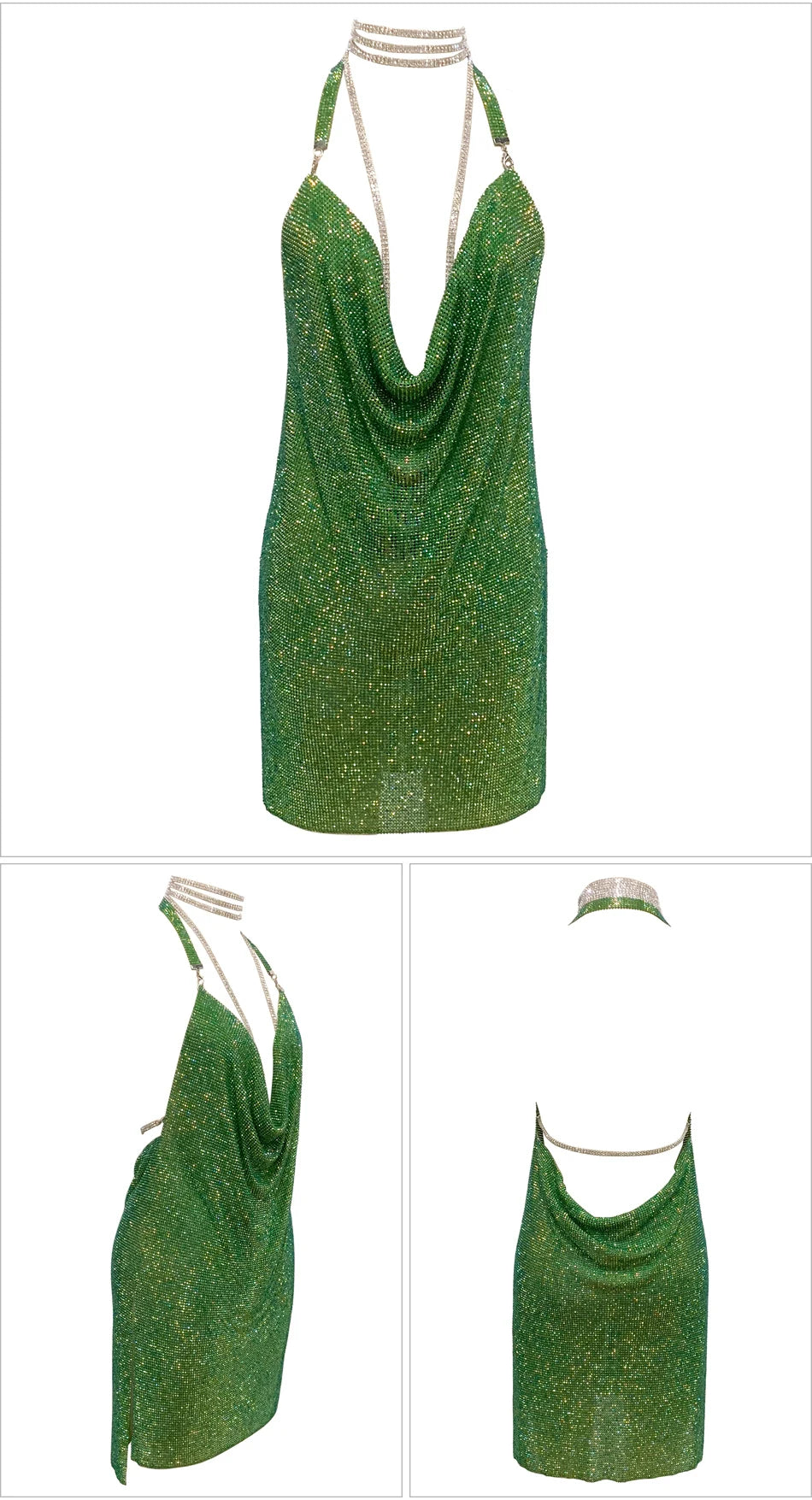 Kendall Rhinestone Mini Dress
