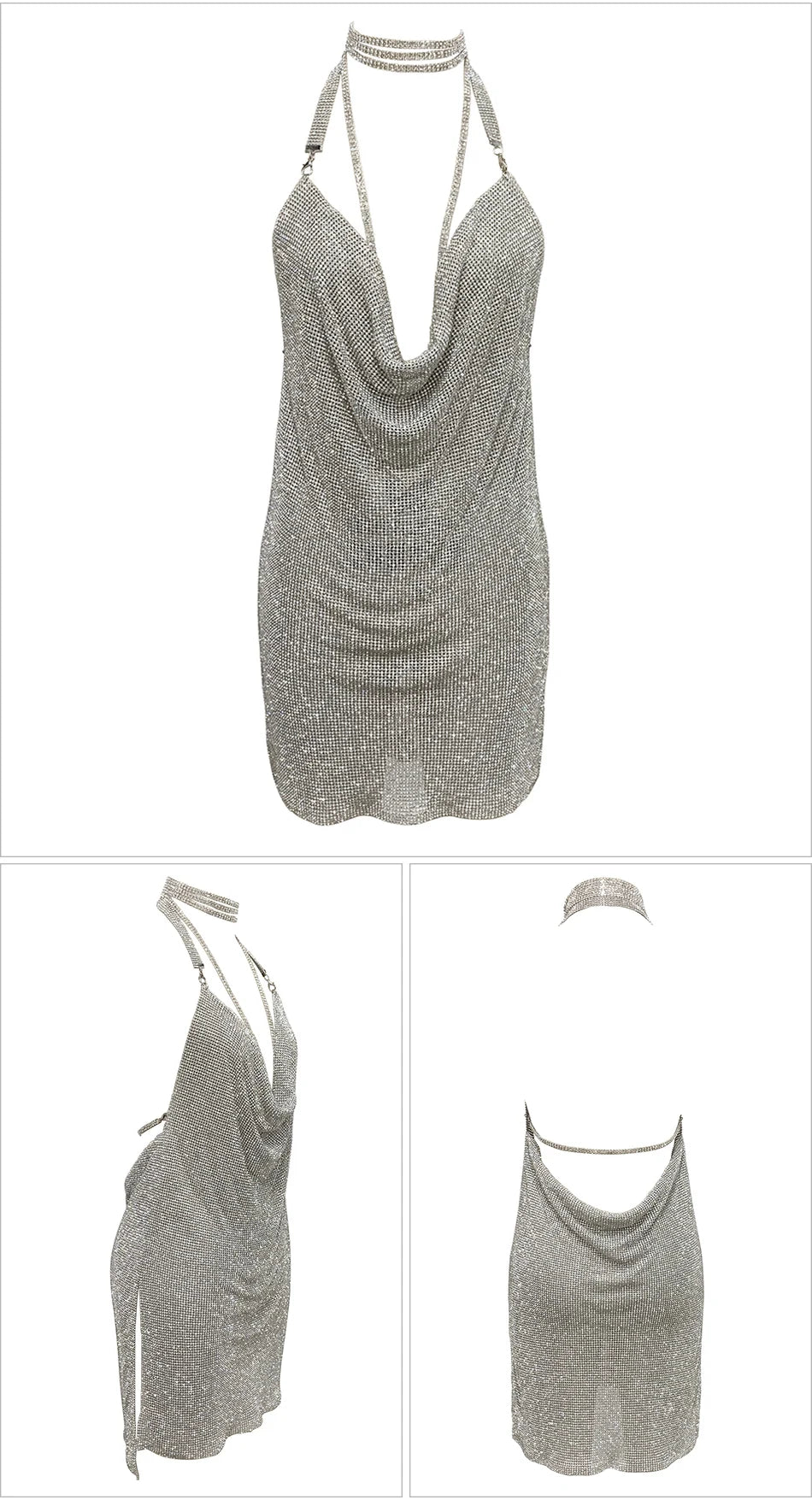 Kendall Rhinestone Mini Dress