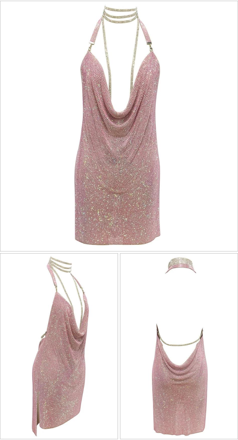 Kendall Rhinestone Mini Dress