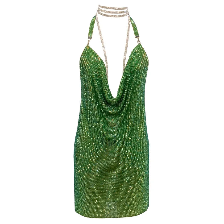 Kendall Rhinestone Mini Dress