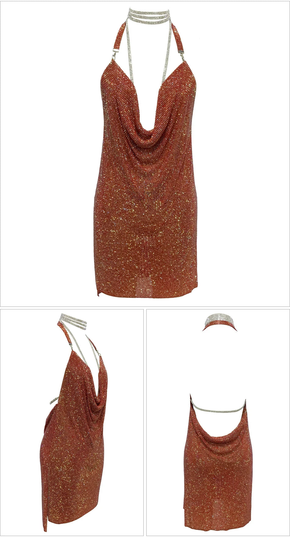 Kendall Rhinestone Mini Dress