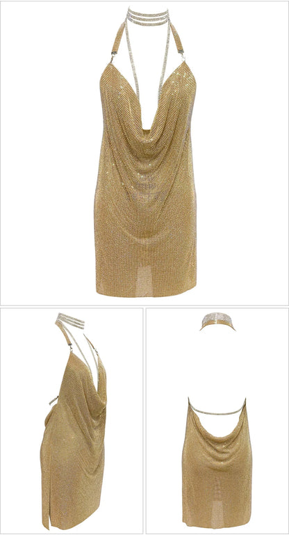 Kendall Rhinestone Mini Dress