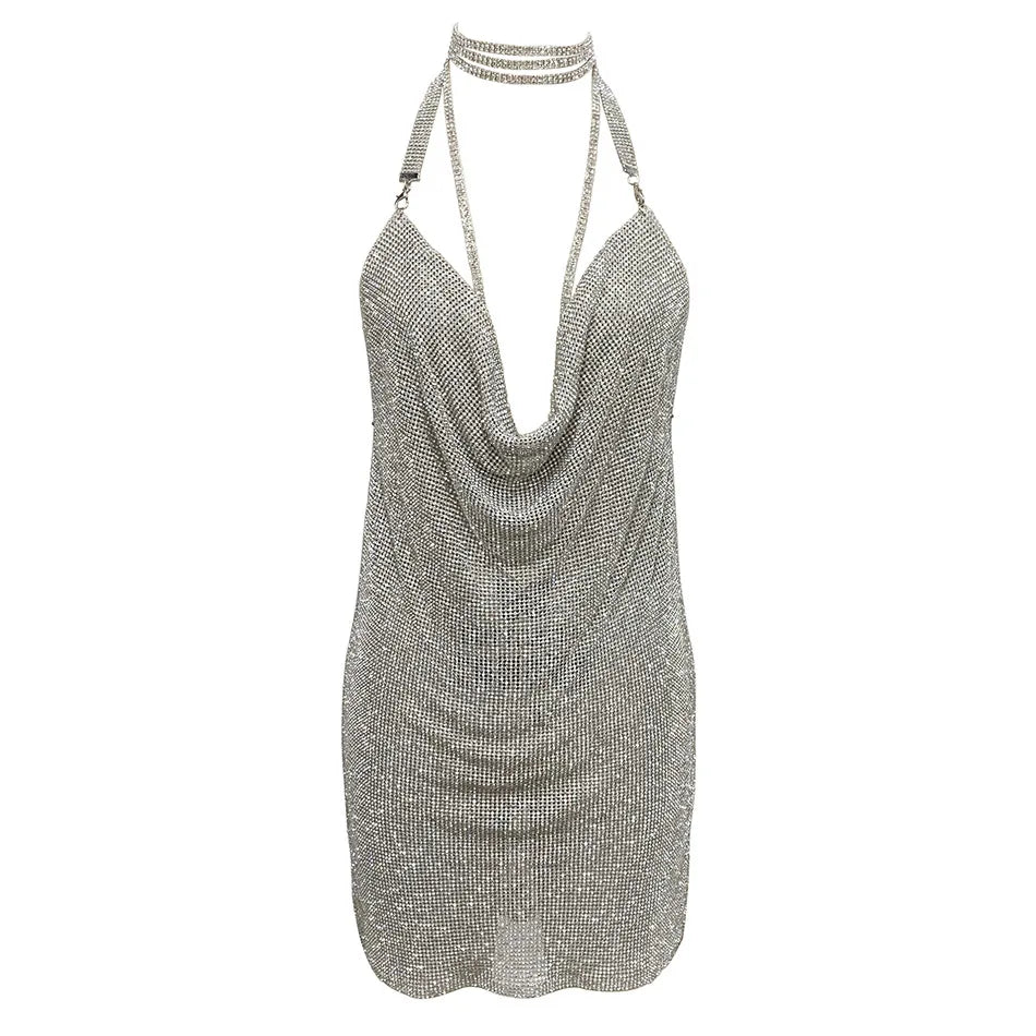 Kendall Rhinestone Mini Dress