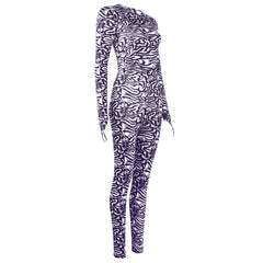 Kylie Zebra Print Jumpsuit