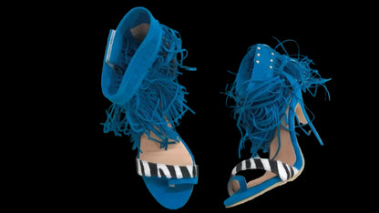 Umbrella Fringe High Heels