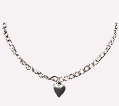 Heart Lock Choker Necklace Fashion Closet Clothing