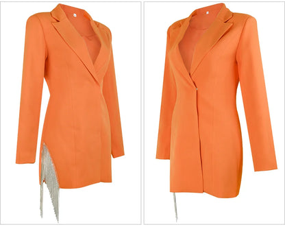 Dania Tassel Blazer Dress