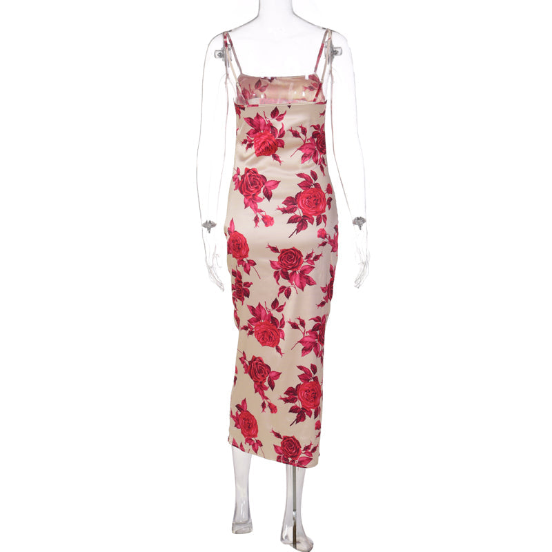 Her Floral Bodycon Midi Dress Fashion Closet Clothing