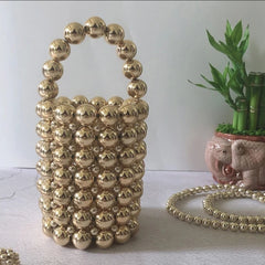 Her Pearls Beading Tote Bag Fashion Closet Clothing