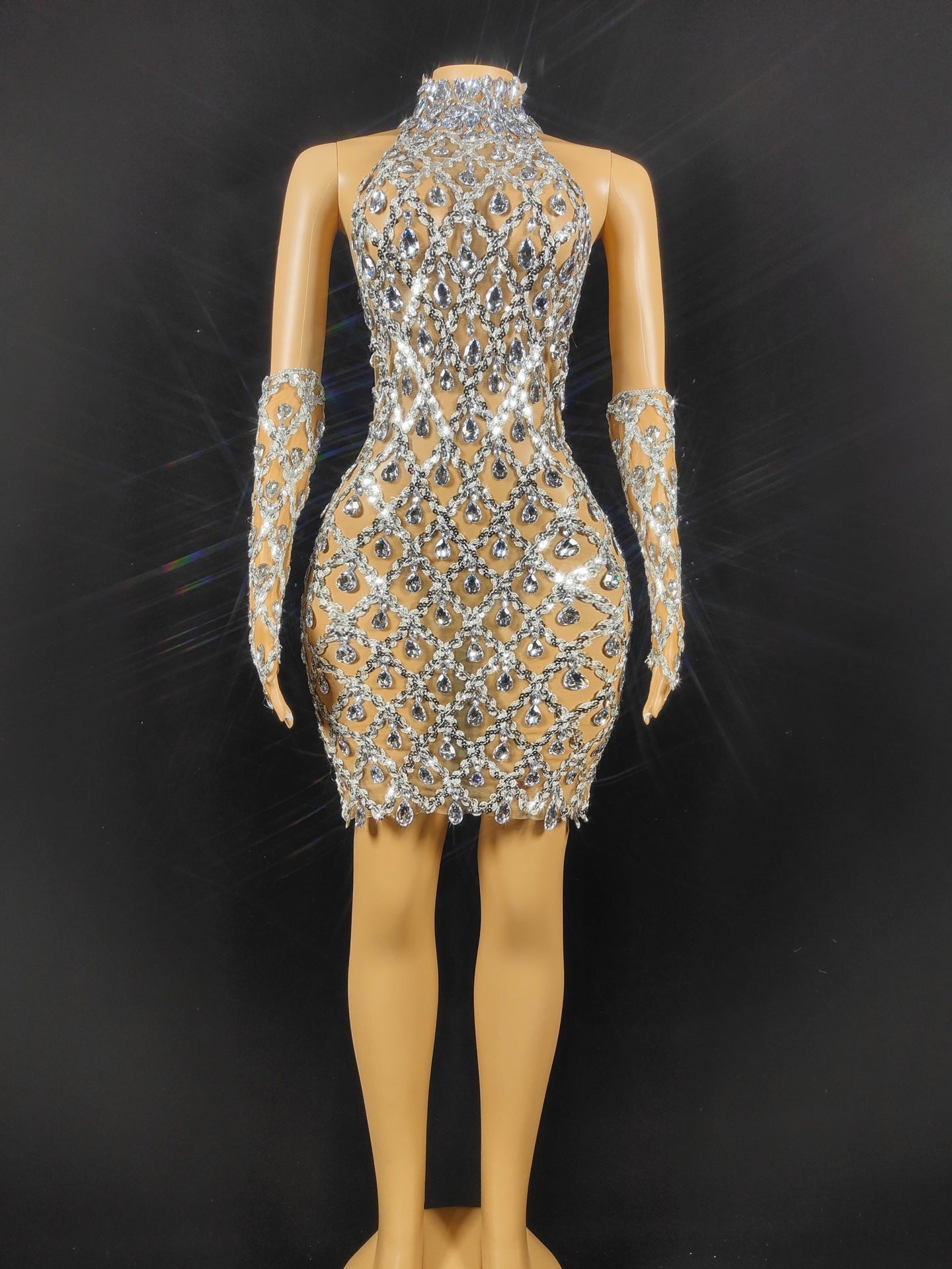 Hillary Rhinestones Mesh Dress Fashion Closet Clothing Hillary Rhinestones Mesh Dress Fashion Closet Clothing