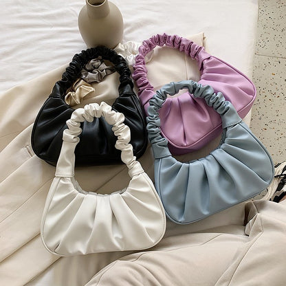 Hobo Pleated Tote Small Handbag Fashion Closet Clothing
