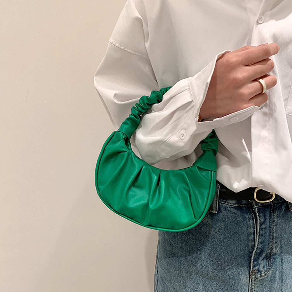 Hobo Pleated Tote Small Handbag Fashion Closet Clothing