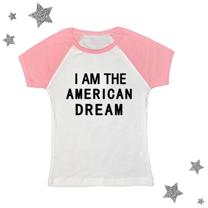 I Am The American Dream Crop Top Fashion Closet Clothing