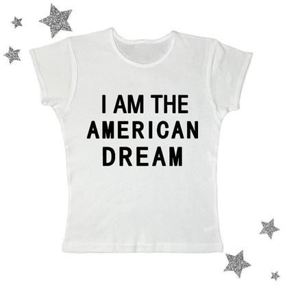 I Am The American Dream Crop Top Fashion Closet Clothing