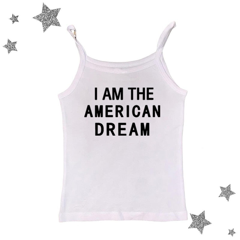 I Am The American Dream Crop Top Fashion Closet Clothing