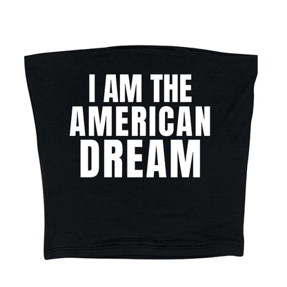 I Am The American Dream Crop Top Fashion Closet Clothing