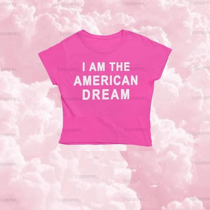 I Am The American Dream Crop Top Fashion Closet Clothing