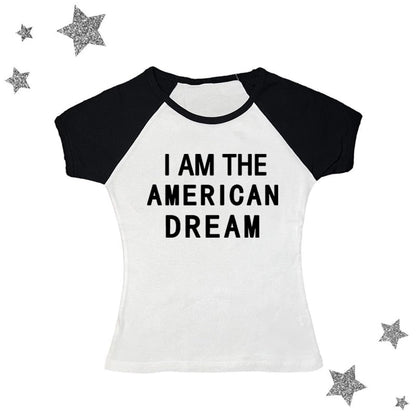 I Am The American Dream Crop Top Fashion Closet Clothing