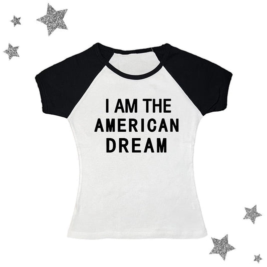 I Am The American Dream Crop Top Fashion Closet Clothing
