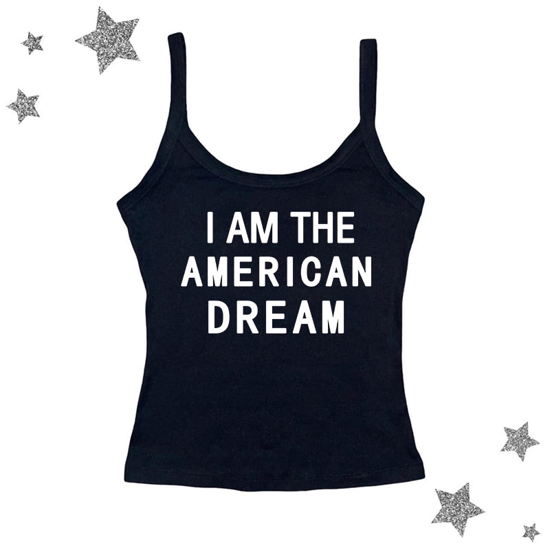 I Am The American Dream Crop Top Fashion Closet Clothing