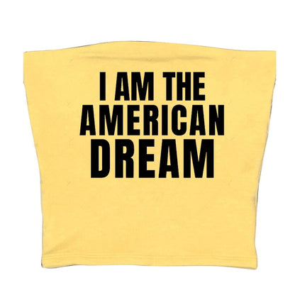 I Am The American Dream Crop Top Fashion Closet Clothing