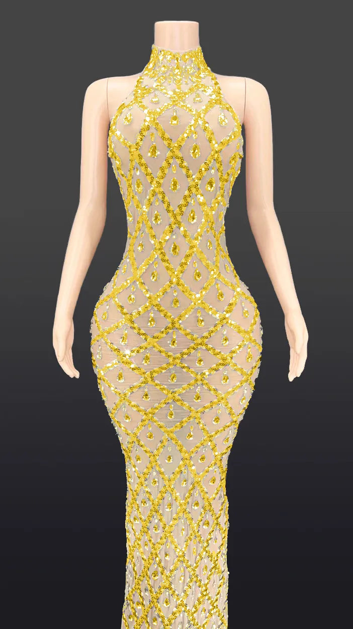 I Like It Shiny Maxi Dress Fashion Closet Clothing