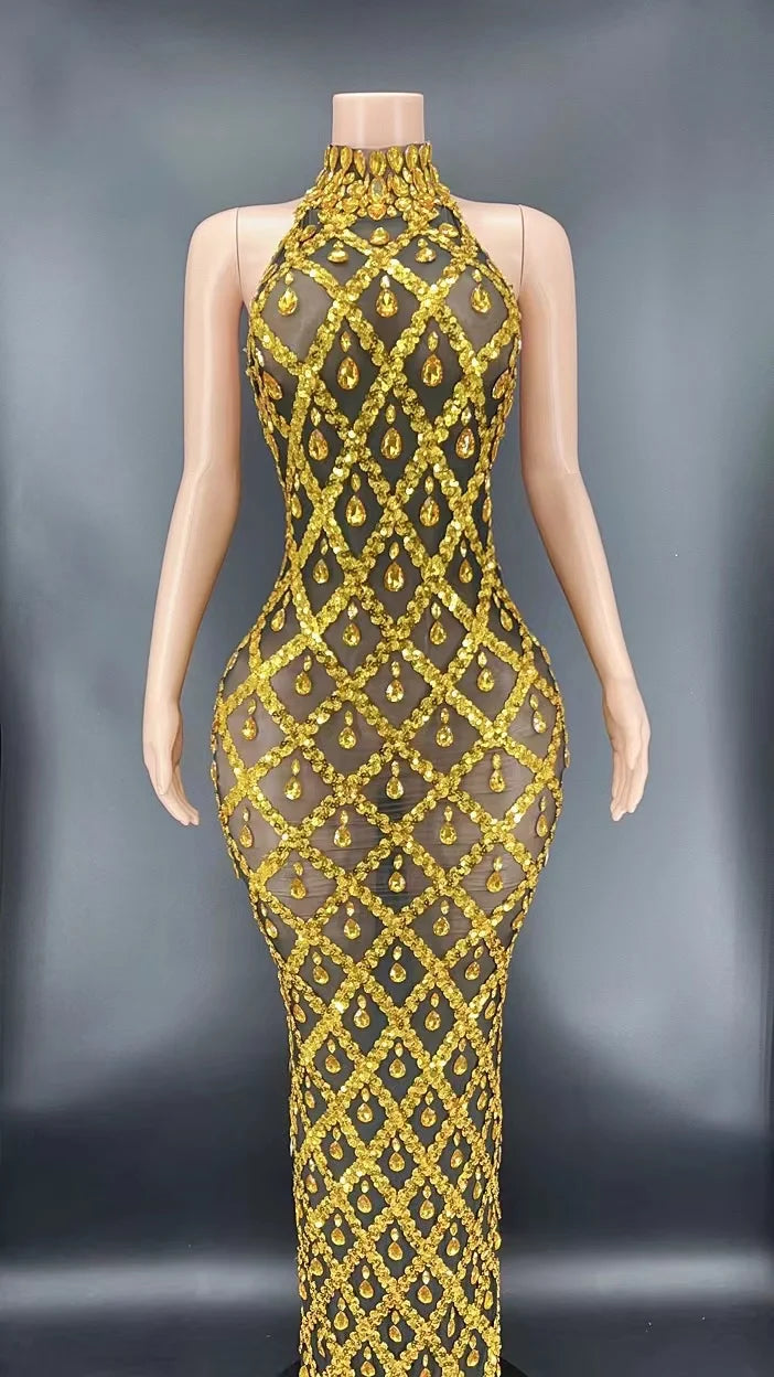 I Like It Shiny Maxi Dress Fashion Closet Clothing