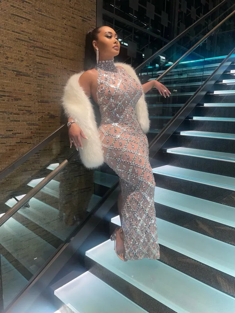 I Like It Shiny Maxi Dress Fashion Closet Clothing