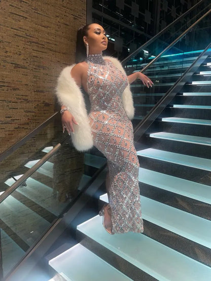 I Like It Shiny Maxi Dress Fashion Closet Clothing