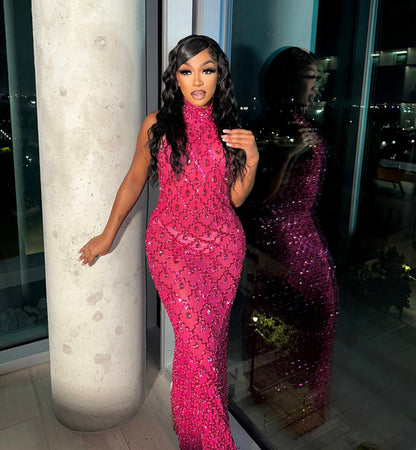 I Like It Shiny Maxi Dress Fashion Closet Clothing