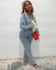 I Love Me Some Denim Pants Set Fashion Closet Clothing