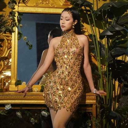 I like It Shiny Mini Dress Fashion Closet Clothing