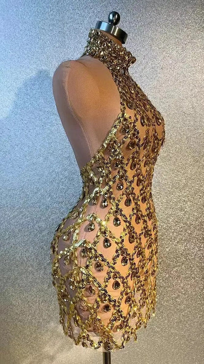 I like It Shiny Mini Dress Fashion Closet Clothing