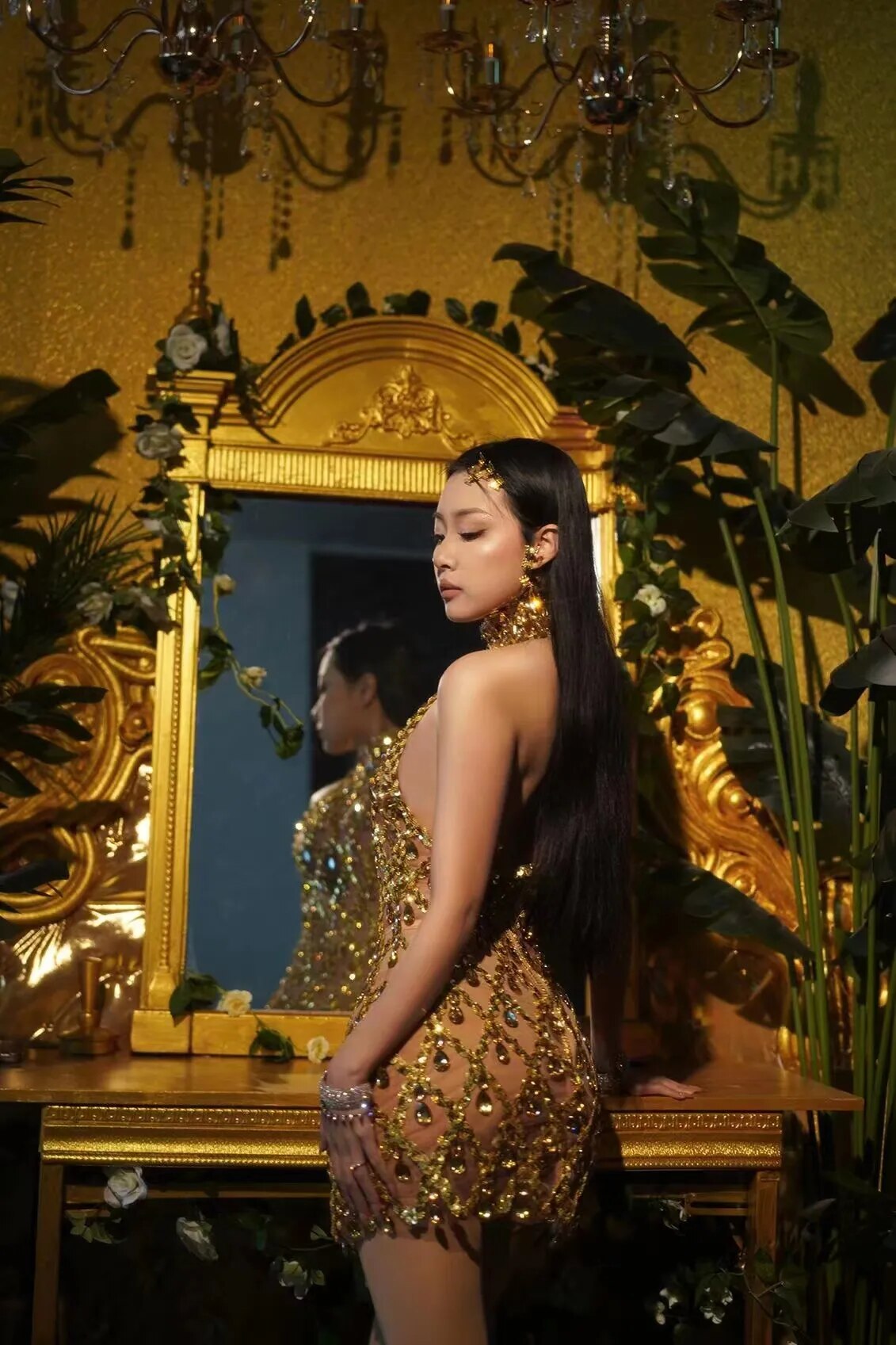 I like It Shiny Mini Dress Fashion Closet Clothing