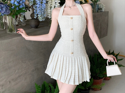 Luxury Woolen Mini Dress