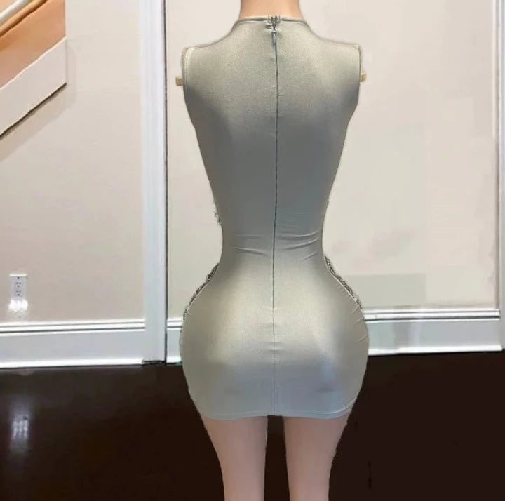 Icy Tassel Mini Dress Fashion Closet Clothing