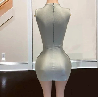 Icy Tassel Mini Dress Fashion Closet Clothing