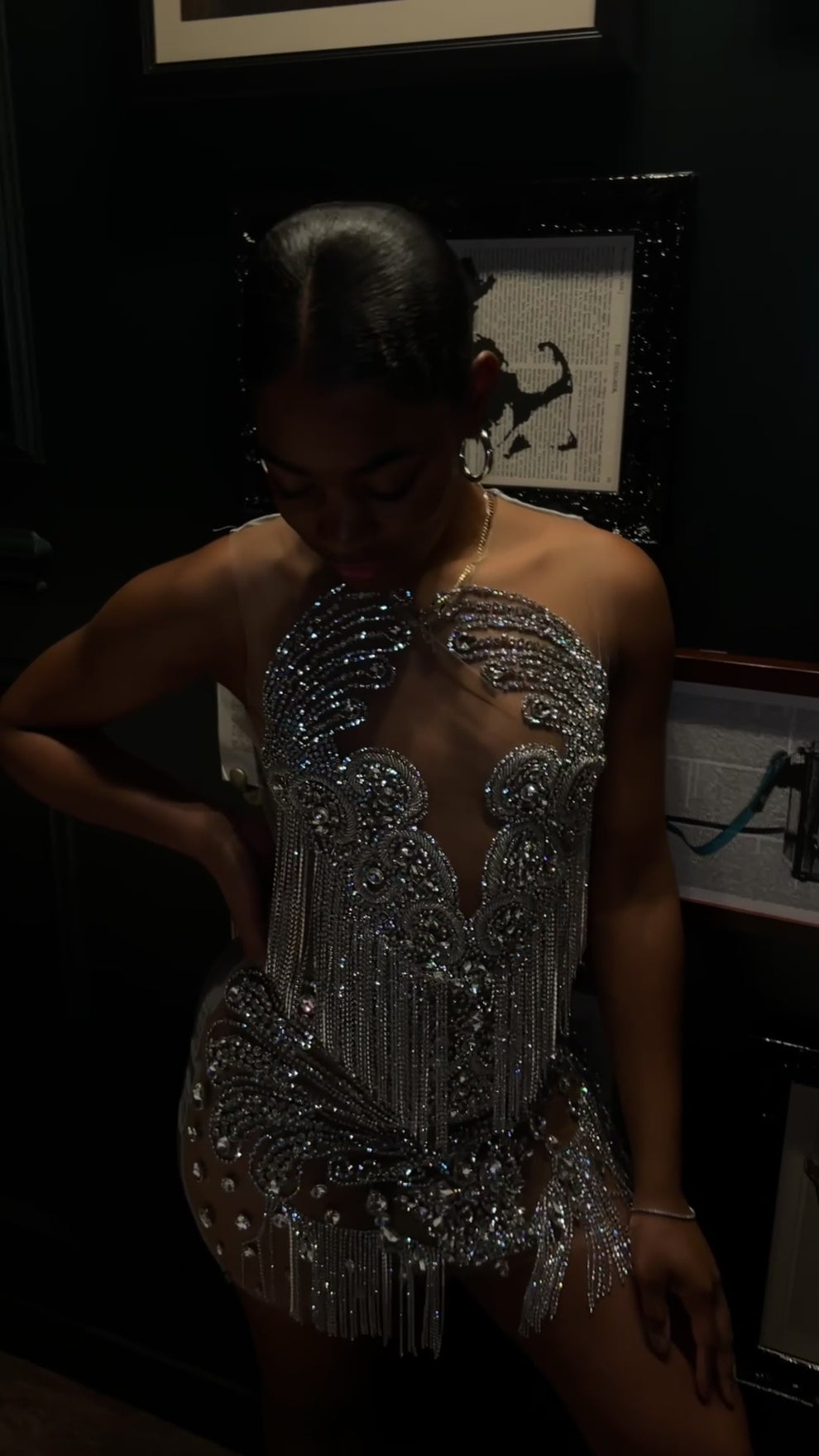 Icy Tassel Mini Dress Fashion Closet Clothing