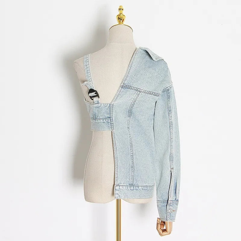 Irregular Denim Top/Jacket Fashion Closet Clothing