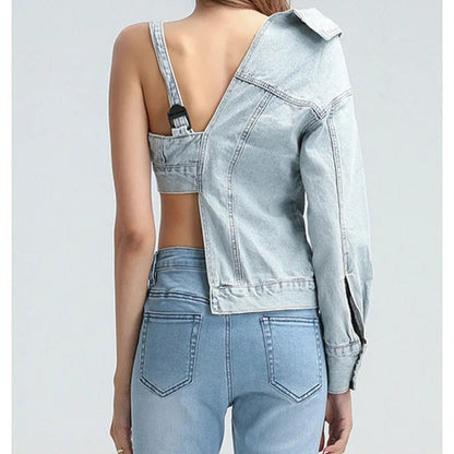 Irregular Denim Top/Jacket Fashion Closet Clothing