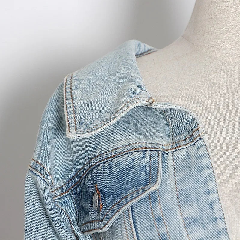 Irregular Denim Top/Jacket Fashion Closet Clothing