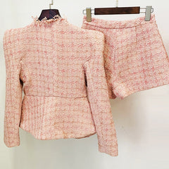 Jackey Blazer Jacket Short Set Fashion Closet Clothing