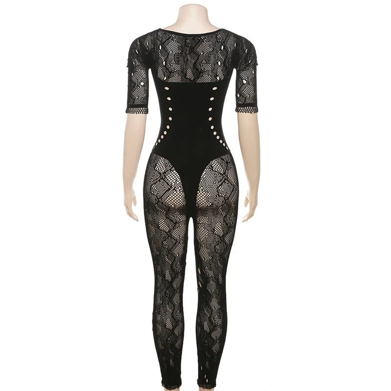 Jada Mesh Jumsuit Fashion Closet Clothing