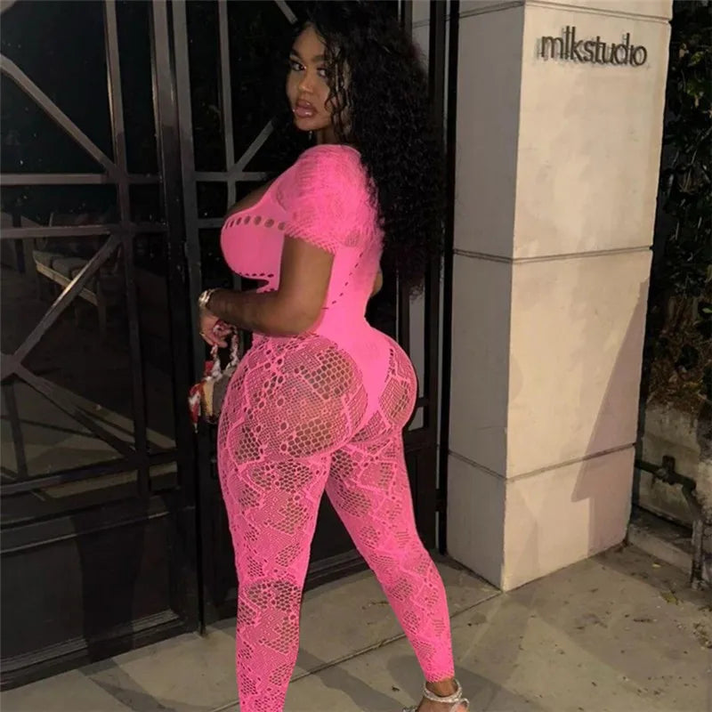 Jada Mesh Jumsuit Fashion Closet Clothing