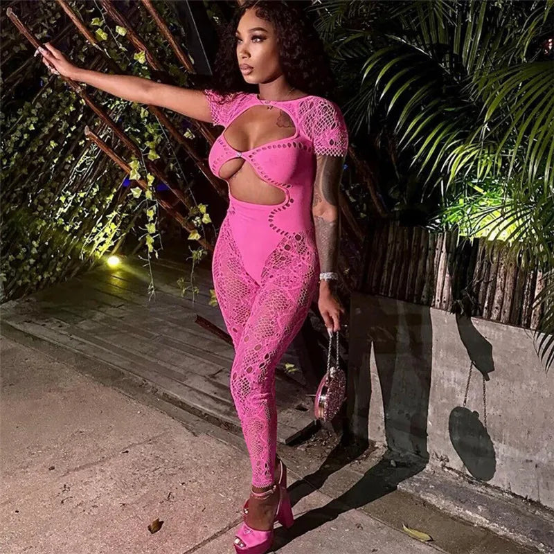 Jada Mesh Jumsuit Fashion Closet Clothing