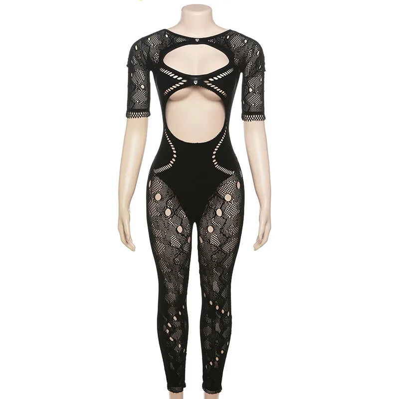 Jada Mesh Jumsuit Fashion Closet Clothing